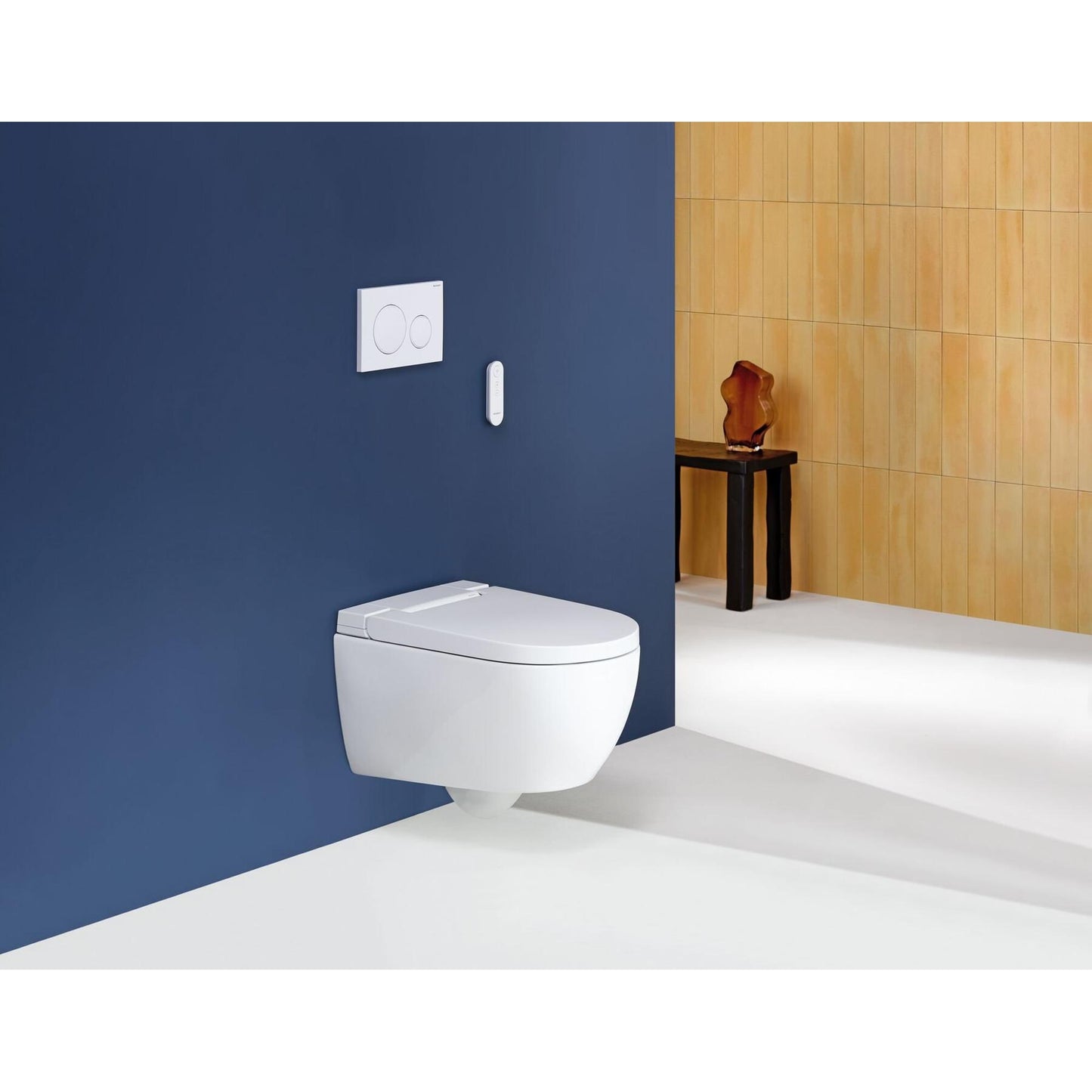 Geberit douche-wc aan de muur gemonteerd
